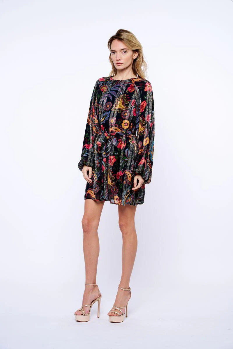ODETTE BUBBLE SLEEVE MINI DRESS