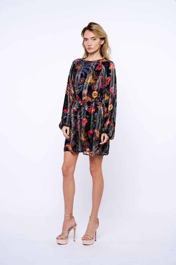 ODETTE BUBBLE SLEEVE MINI DRESS