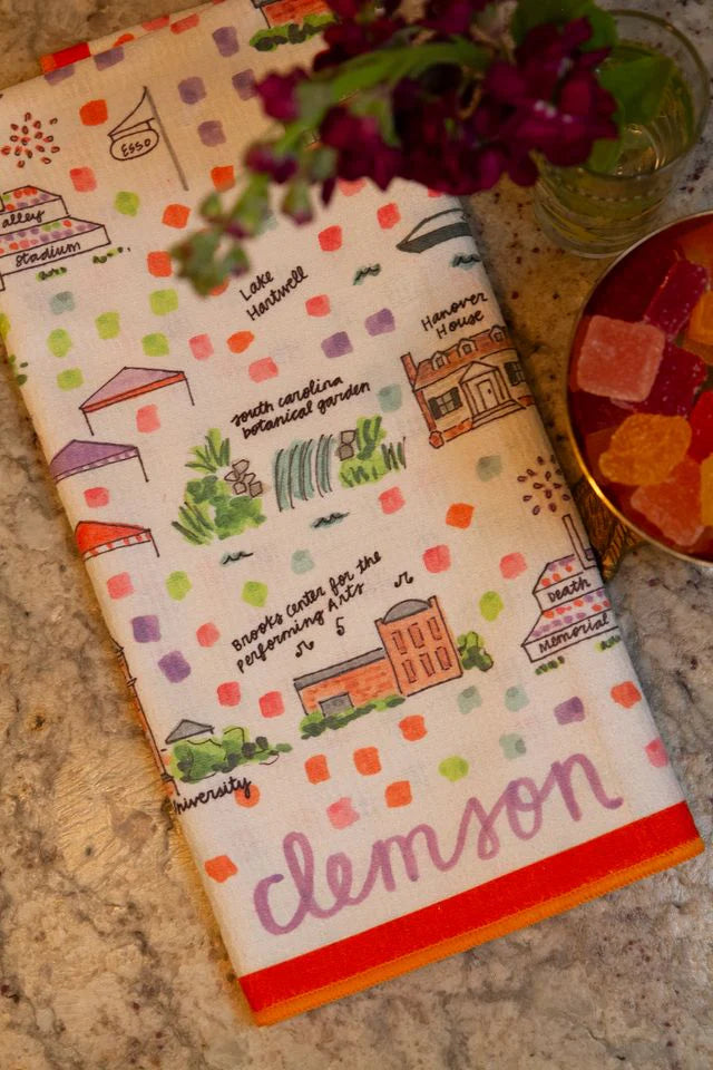 CLEMSON TEA TOWEL - DOUBLE SIDED