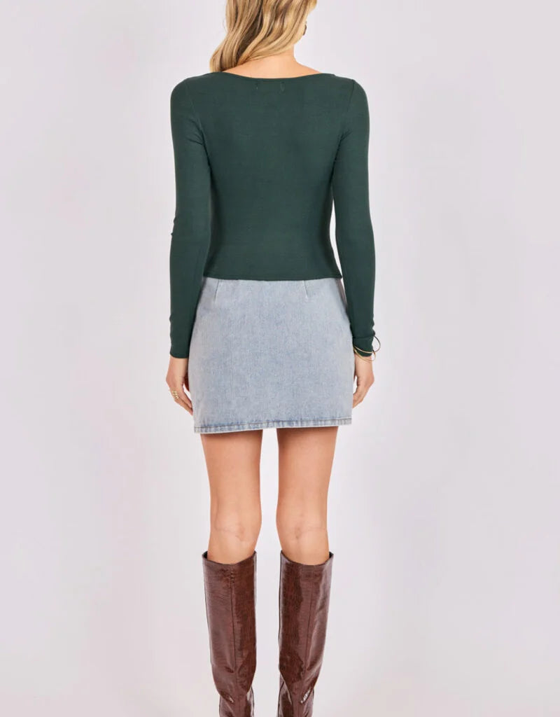 RONAN BOAT NECK KNIT TOP