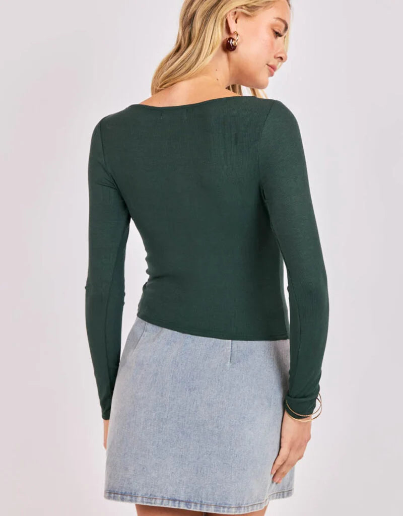 RONAN BOAT NECK KNIT TOP