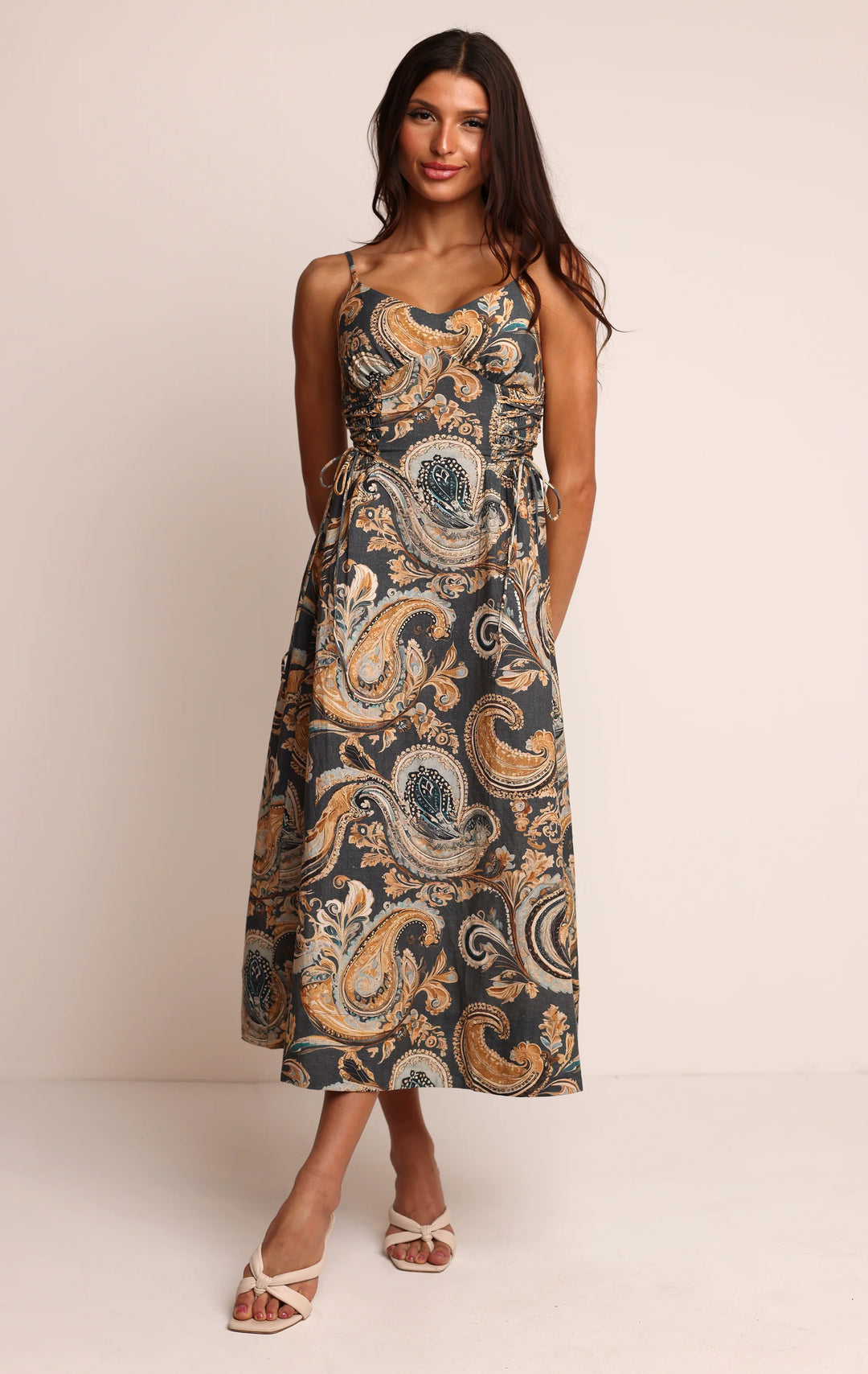 copper maxi dress SALLY MAXI DRESS