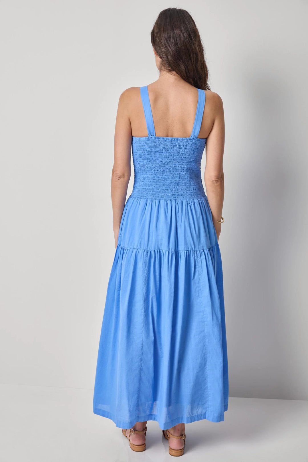 SMOCKED BODICE MAXI DRESS