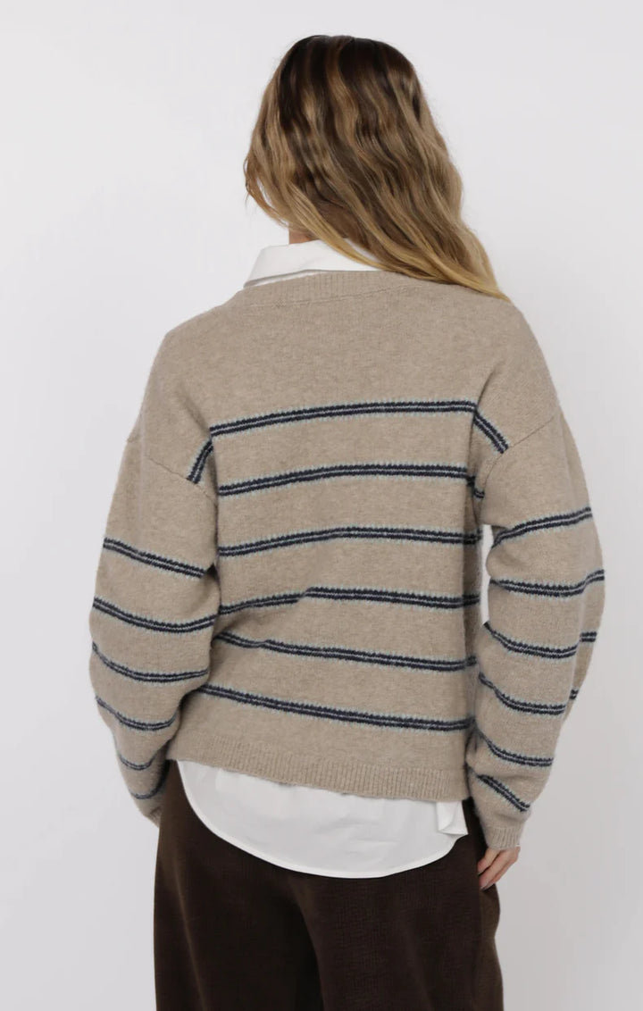 HUDSON TWO TONE STRIPE SWEATER
