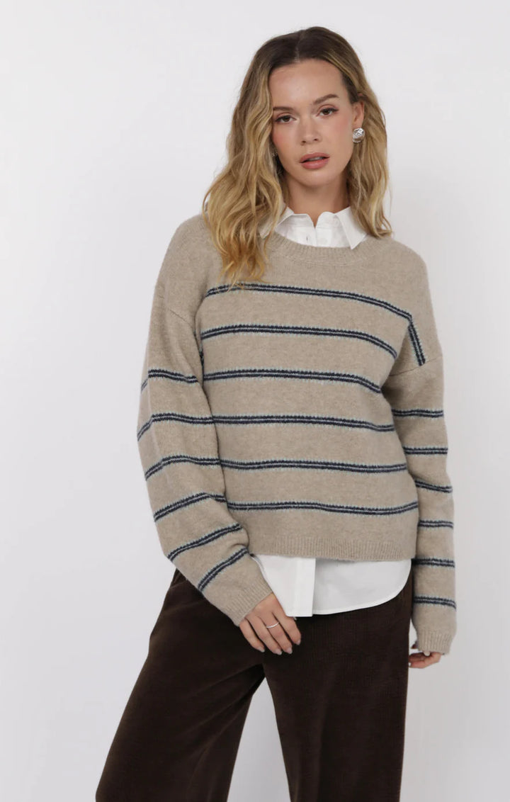 HUDSON TWO TONE STRIPE SWEATER