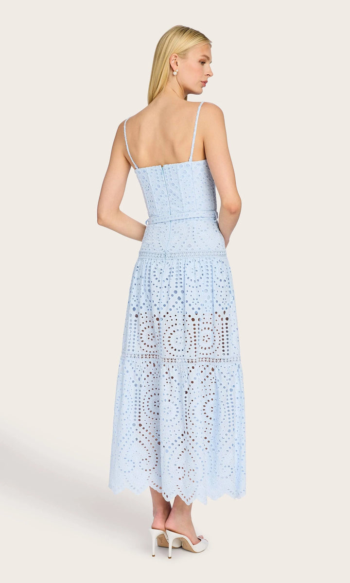 ZURIA COTTON EYELET MAXI DRESS