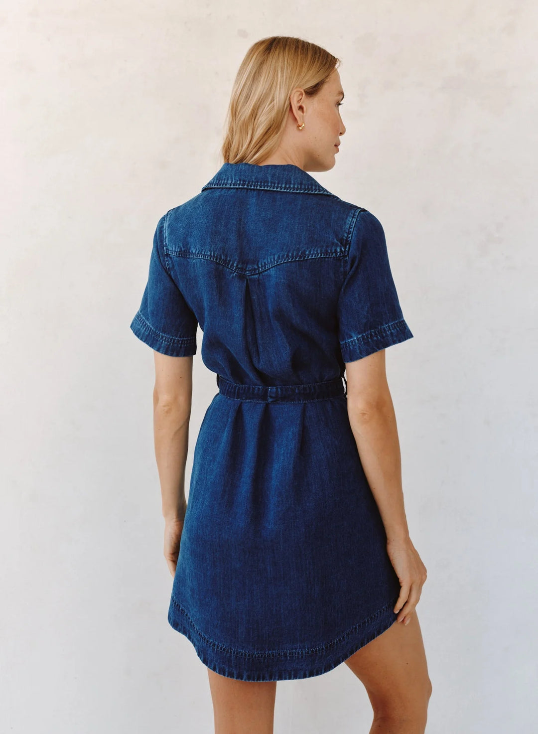 SHORT SLEEVE UTILITY SHIRT DRESS