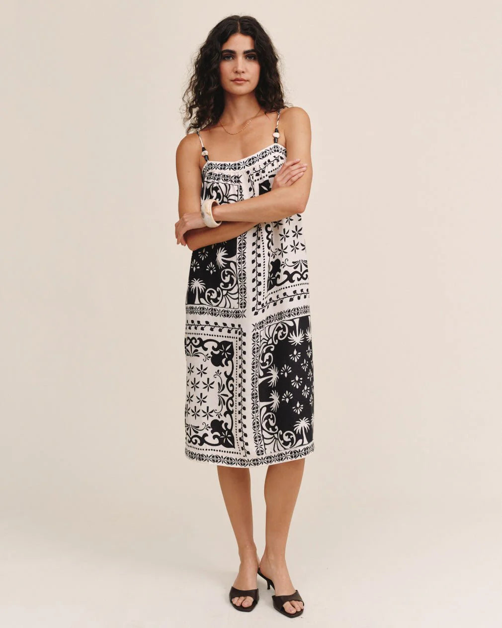 midi strap dress The Spaghetti Strap Midi Dress The Standard Stitch