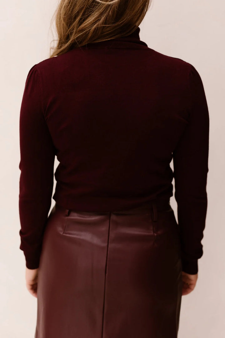 SWEATER SHOULDER BUTTON COL BASIC KNIT
