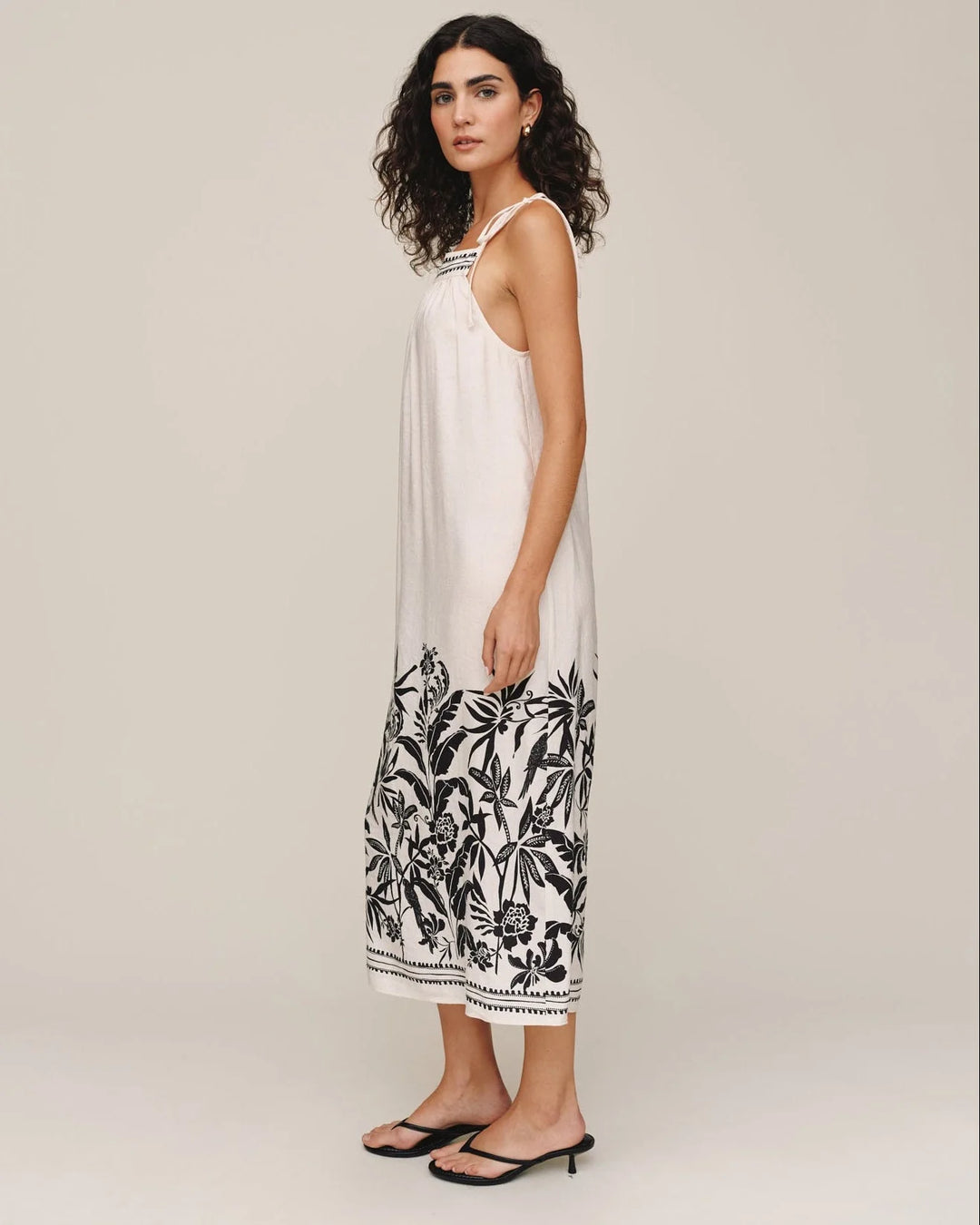 TIE STRAP MAXI DRESS