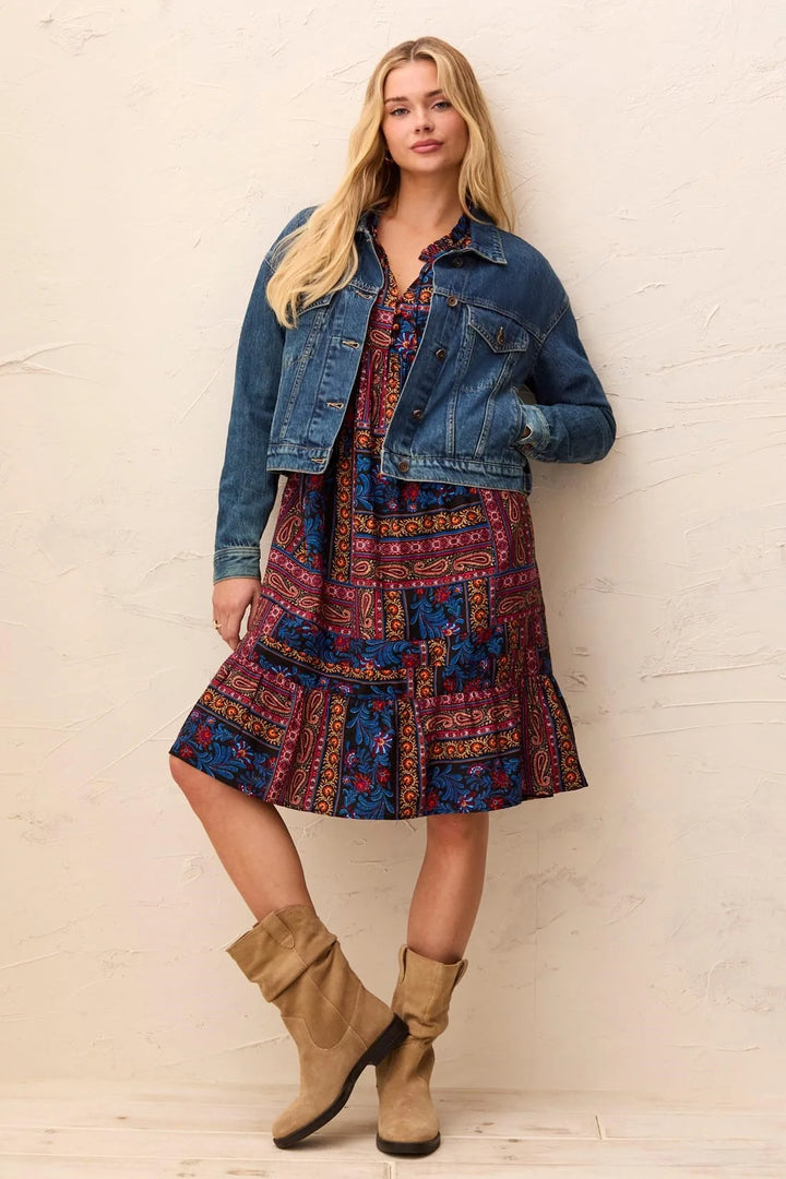 CASUAL CROPPED DENIM JACKET
