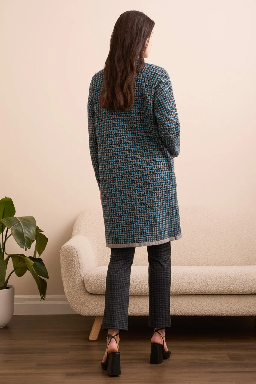 LONG SLEEVE COATIGAN WITH POCKETS