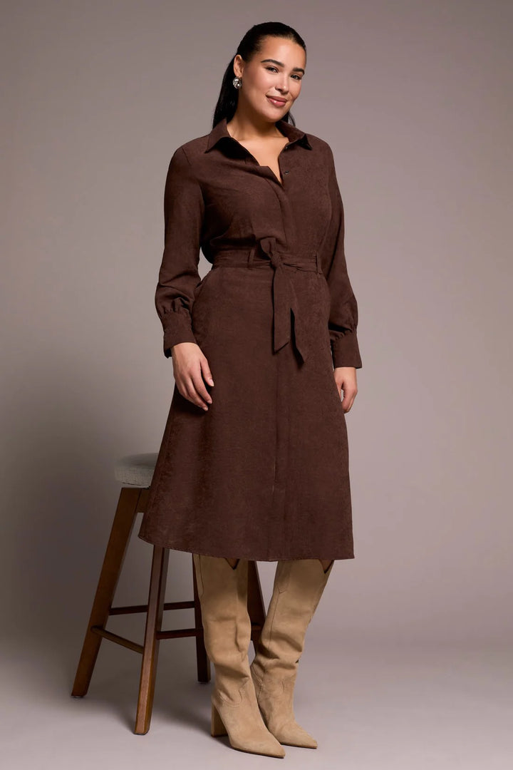 LONG SLEEVE SHIRT DRESS