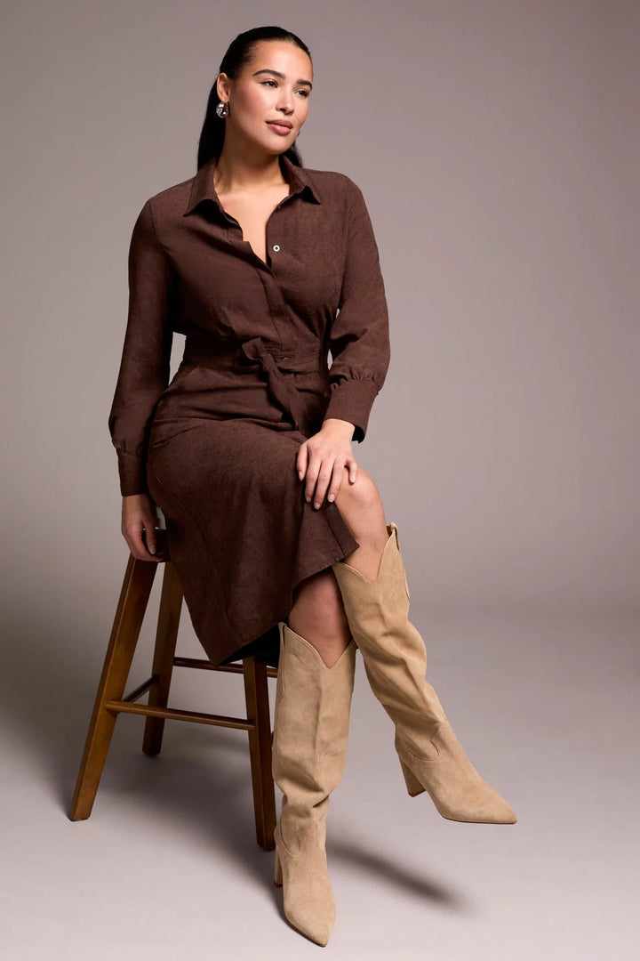 LONG SLEEVE SHIRT DRESS