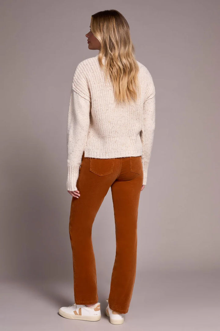 CREW NECK SWEATER WITH PUFF SLEEVE