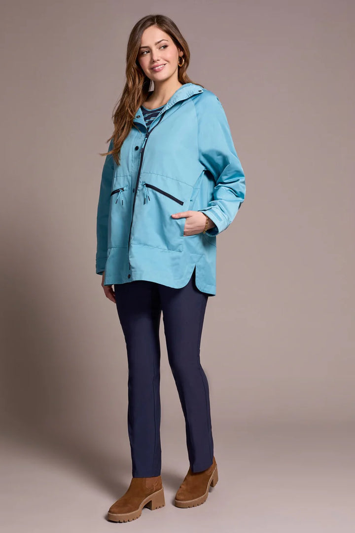 WATER REPELLENT LIGHTWEIGHT HOODED COAT