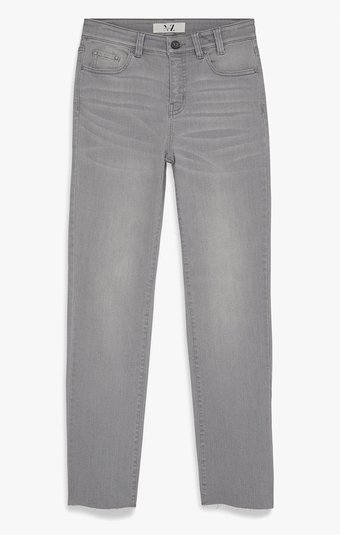 MID RISE STRAIGHT ANKLE JEANS