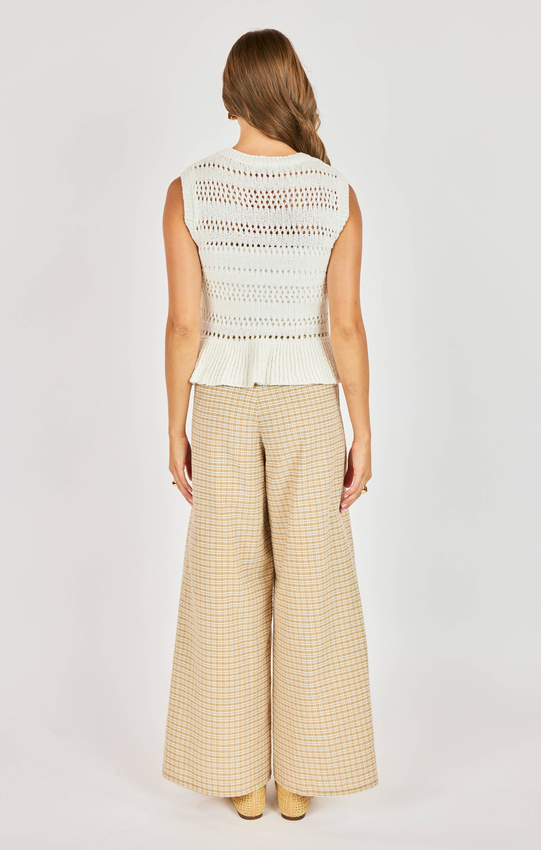 LUCINDA PEPLUM SWEATER TANK
