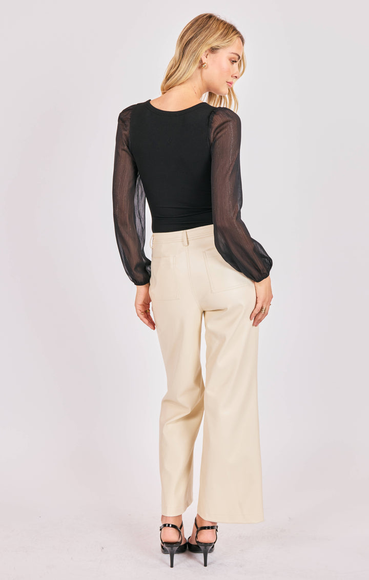 GLEAM MIXED MEDIA BODYSUIT