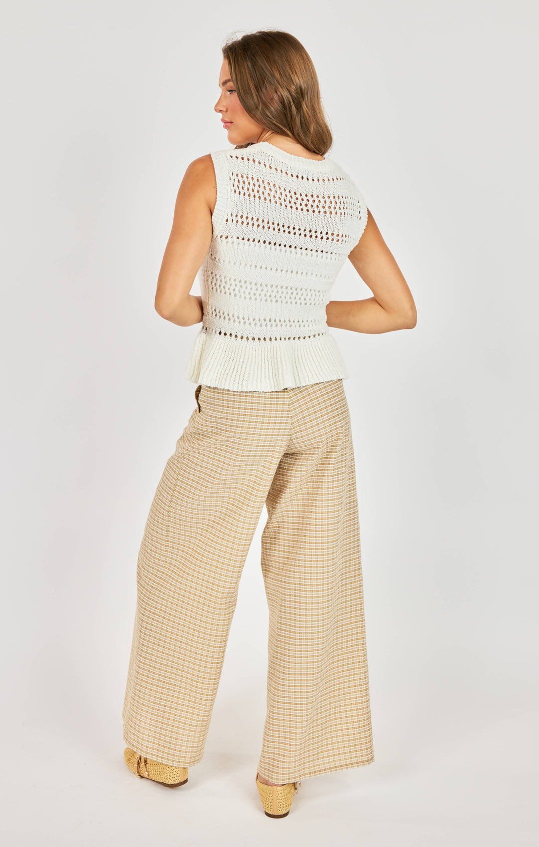 LUCINDA PEPLUM SWEATER TANK