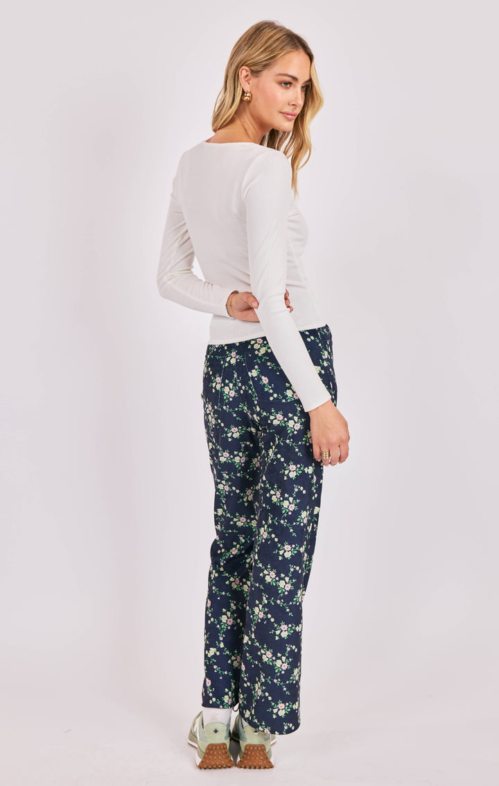 THISTLE SQUARE NECK KNIT LONG SLEEVE TOP