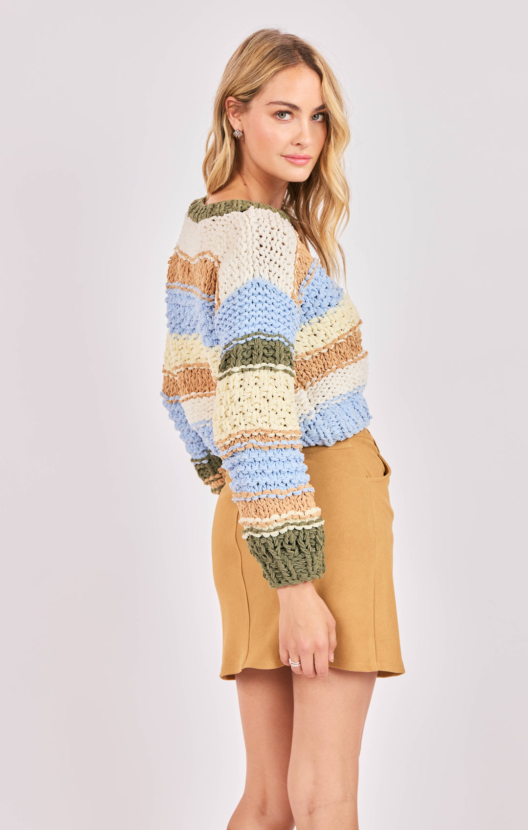 SECRET GARDEN CHUNKY MULTICOLOR SWEATER