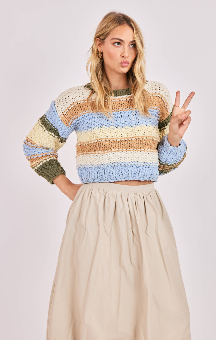 SECRET GARDEN CHUNKY MULTICOLOR SWEATER