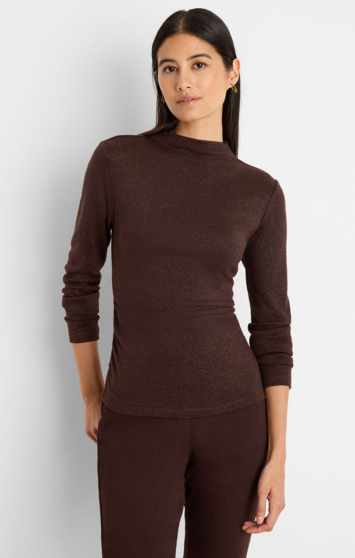 EVERYDAY SPARKLE RUCHED TOP
