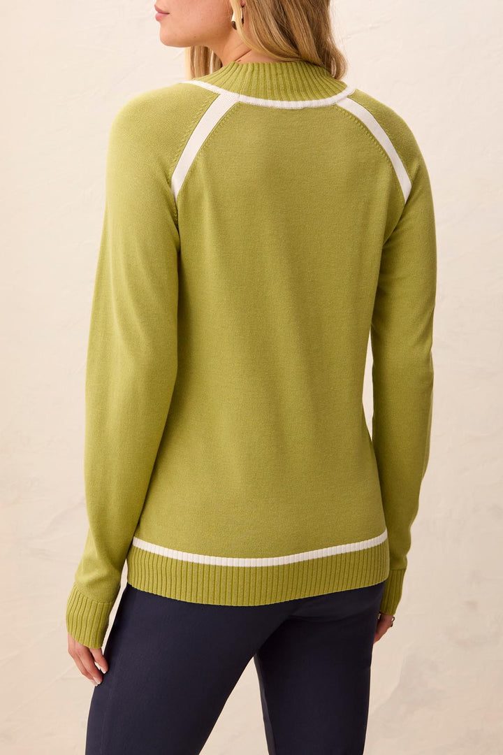 LONG SLEEVE MOCK NECK SWEATER
