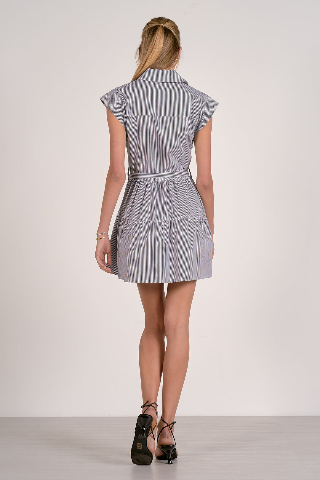 CAP SLEEVE TIERED DRESS