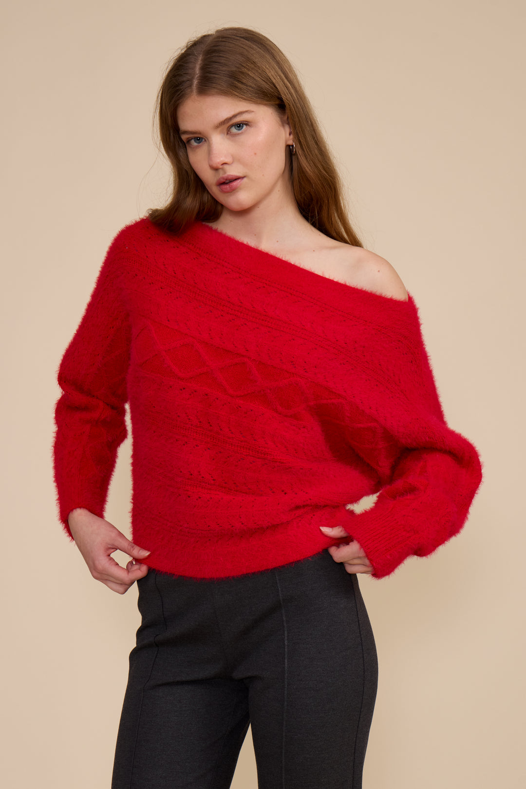 CAROL CABLE KNIT SWEATER