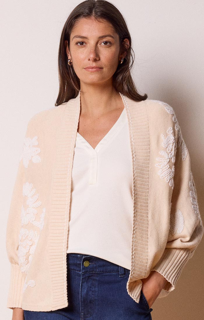 EMBROIDERED CARDIGAN