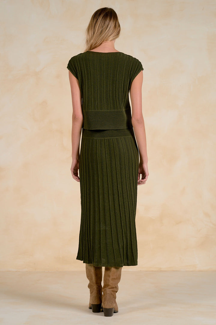 CAP SLEEVE WIDE WAISTBAND DRESS