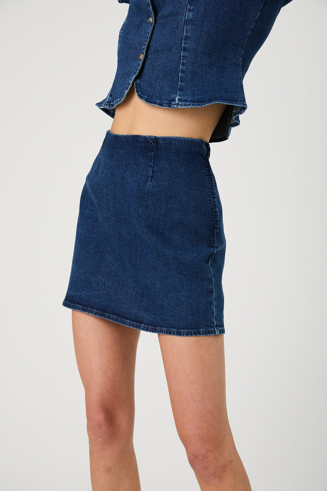 DELANCEY DENIM MINI SKIRT
