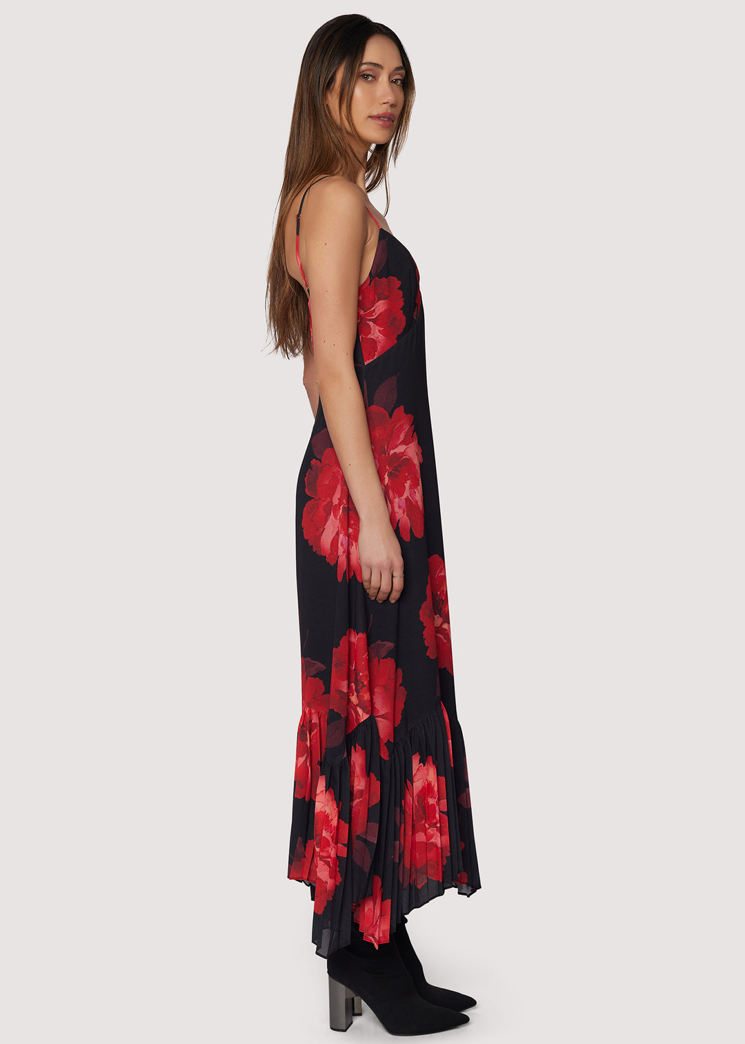 SCARLET MELODY MIDI DRESS