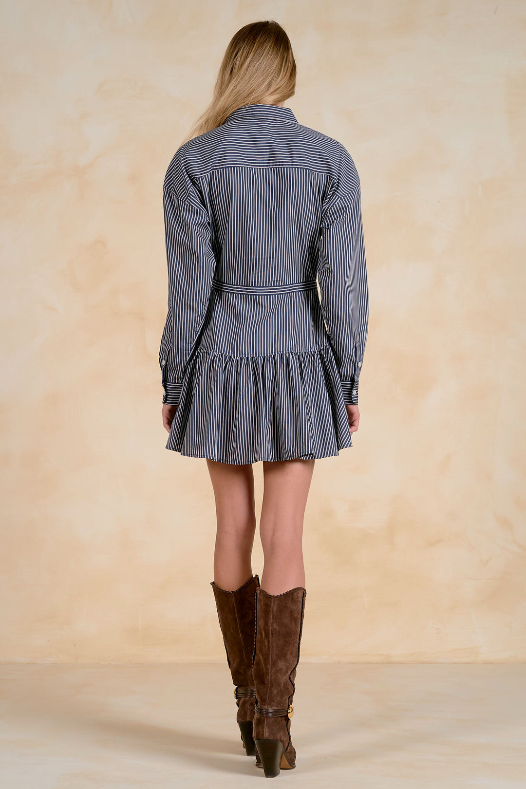 LONG SLEEVE BUTTON DOWN DRESS
