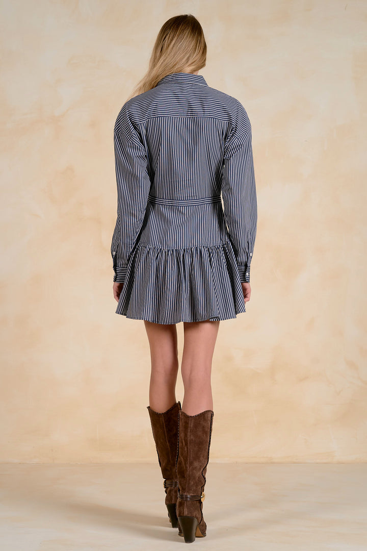 LONG SLEEVE BUTTON DOWN DRESS