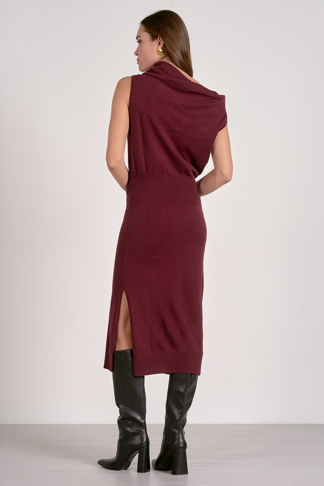 OFF THE SHOULDER SWEATER DRESS Copper Penny OFF THE SHOULDER SWEATER DRESS Copper Penny