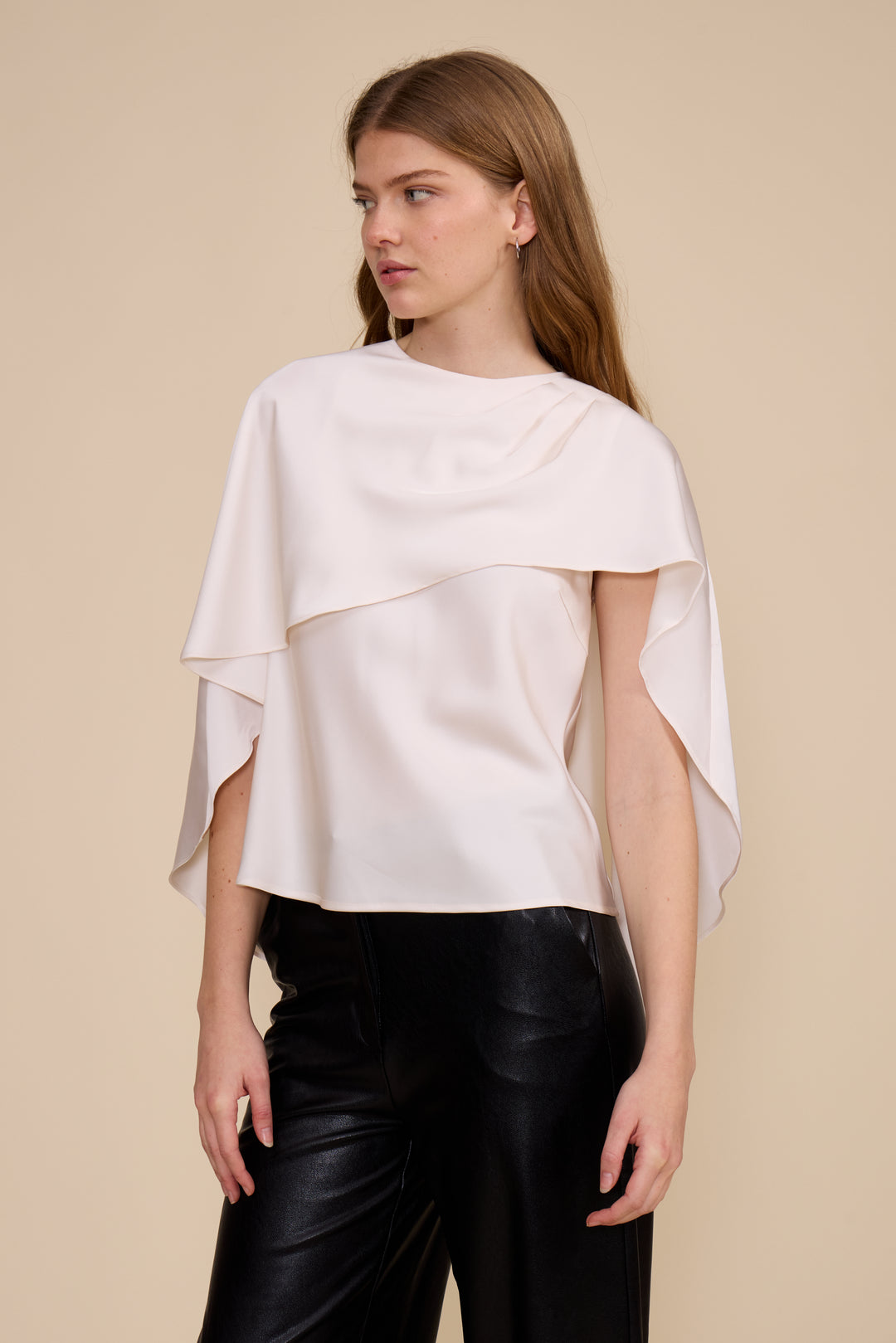 FIONA CAPE SATIN TOP