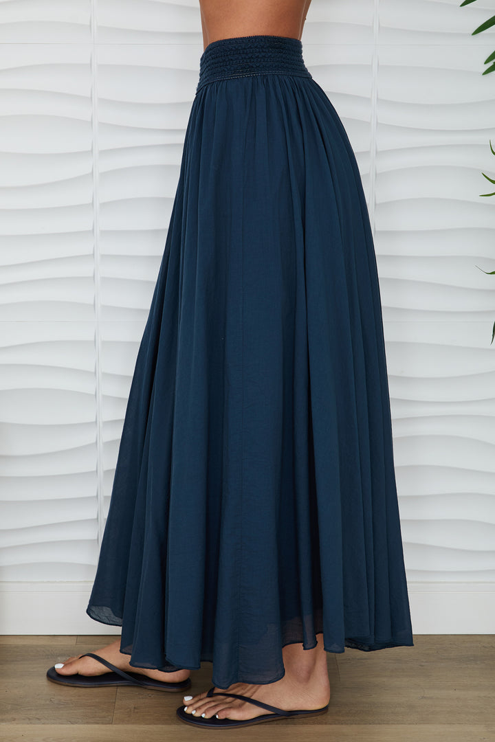 COTTON MAXI SKIRT