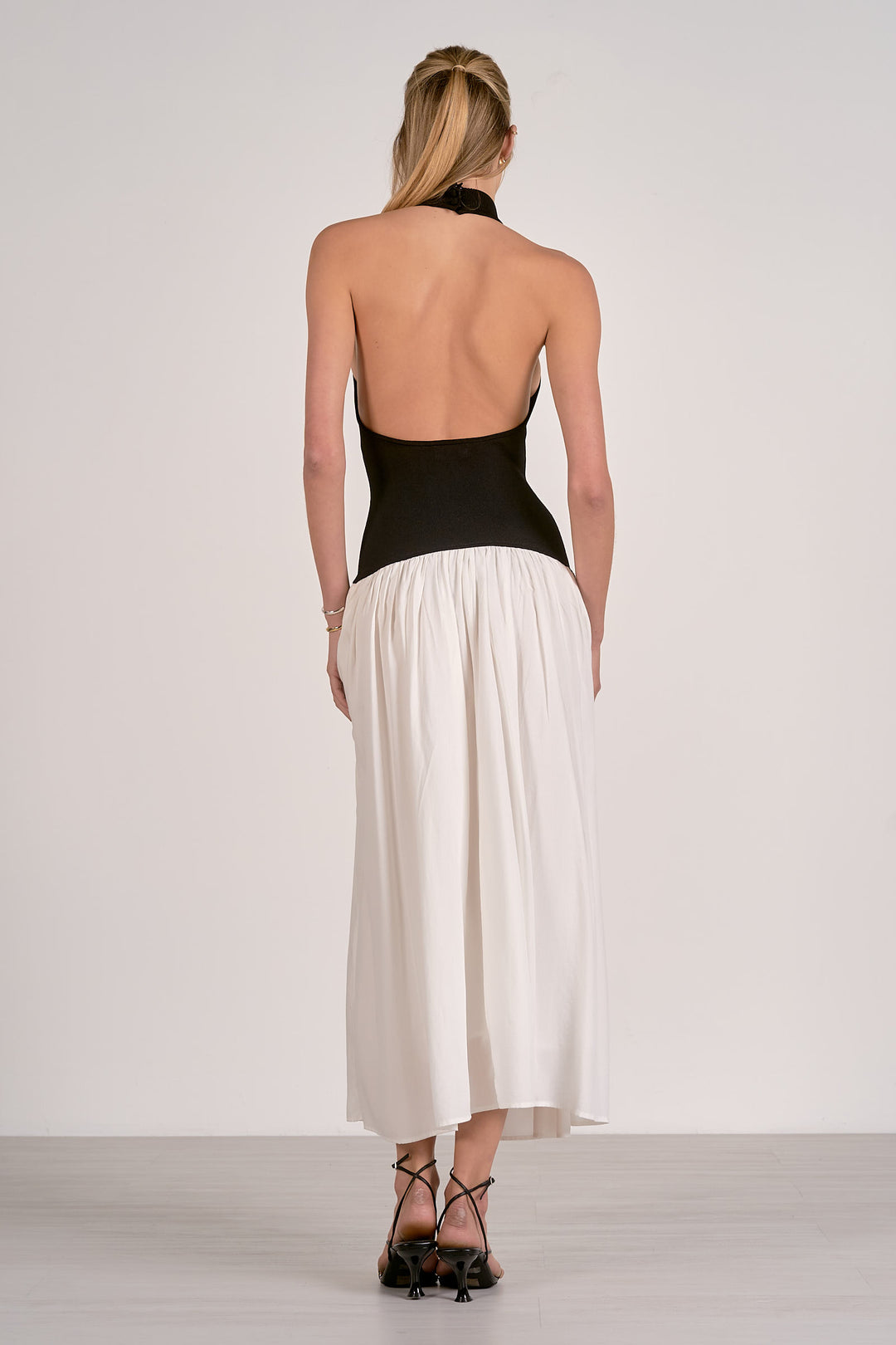 HIGH NECK MAXI SWEATER DRESS