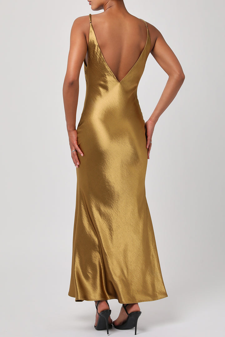 ZADIE DEEP V MAXI SIP DRESS