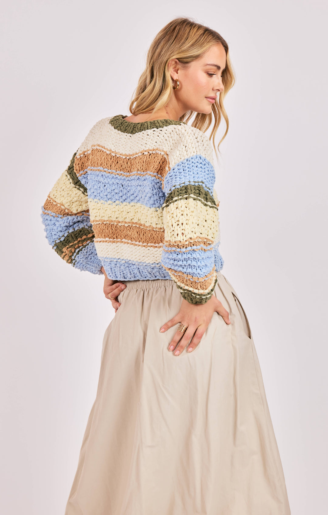SECRET GARDEN CHUNKY MULTICOLOR SWEATER