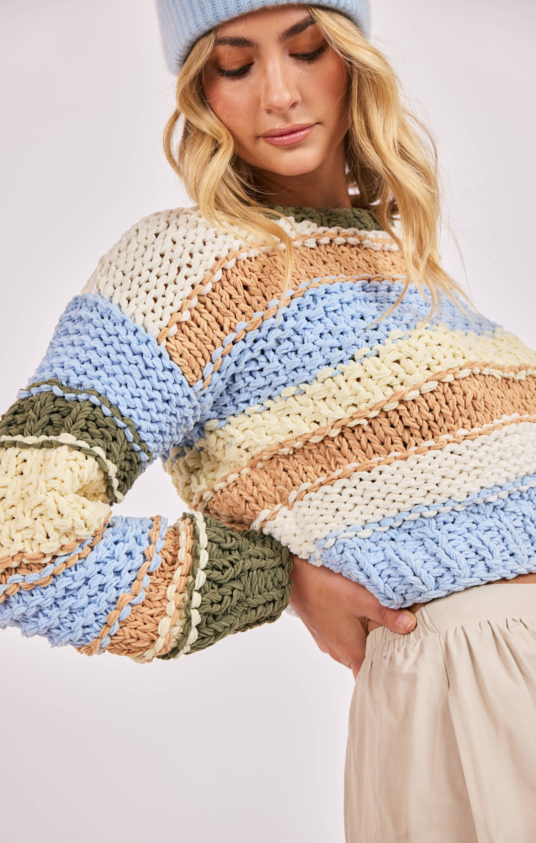 SECRET GARDEN CHUNKY MULTICOLOR SWEATER