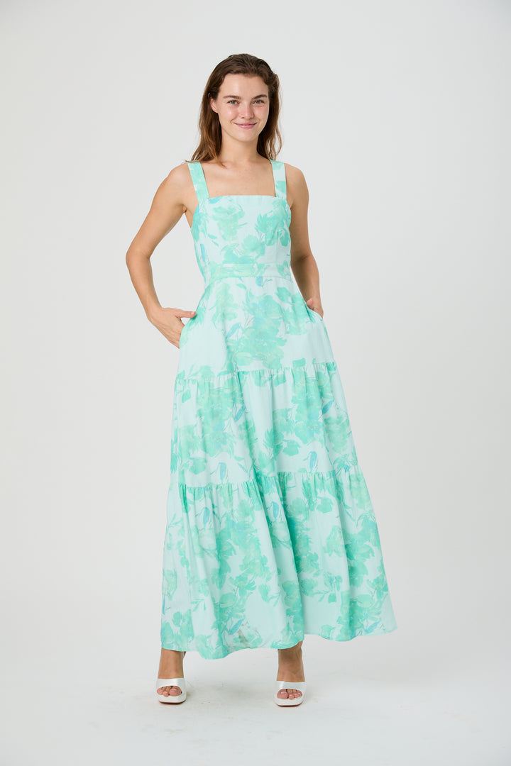 COOPER LINEN SOPHIE FLEUR MAXI DRESS