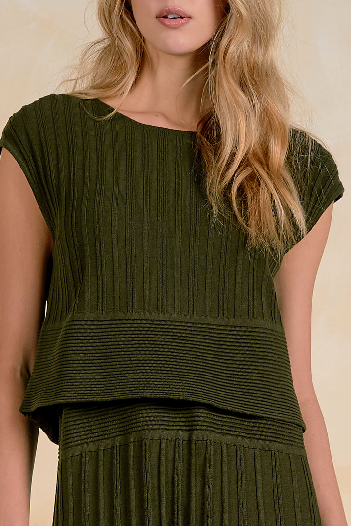 CAP SLEEVE WIDE WAISTBAND DRESS