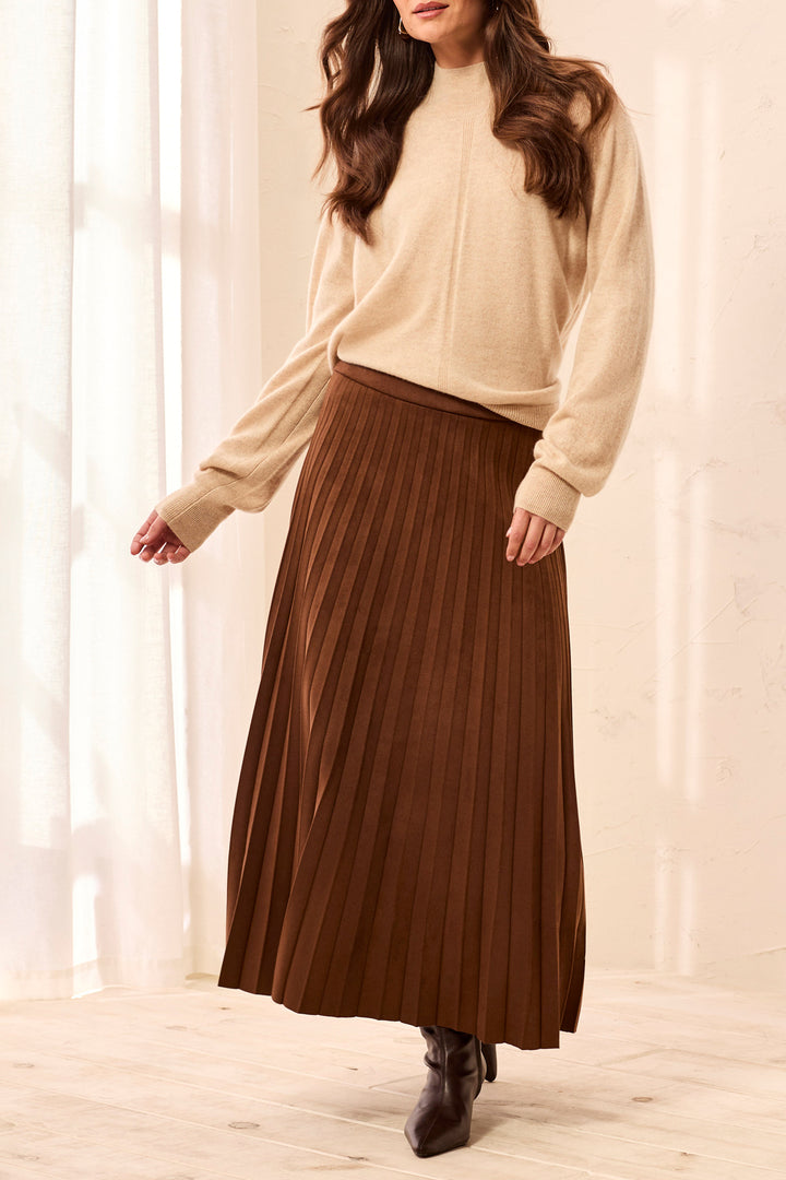 PULL ON PLEATED SKIRT