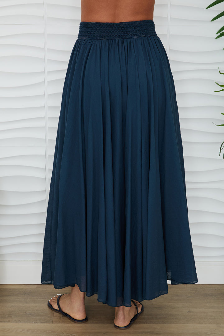 COTTON MAXI SKIRT