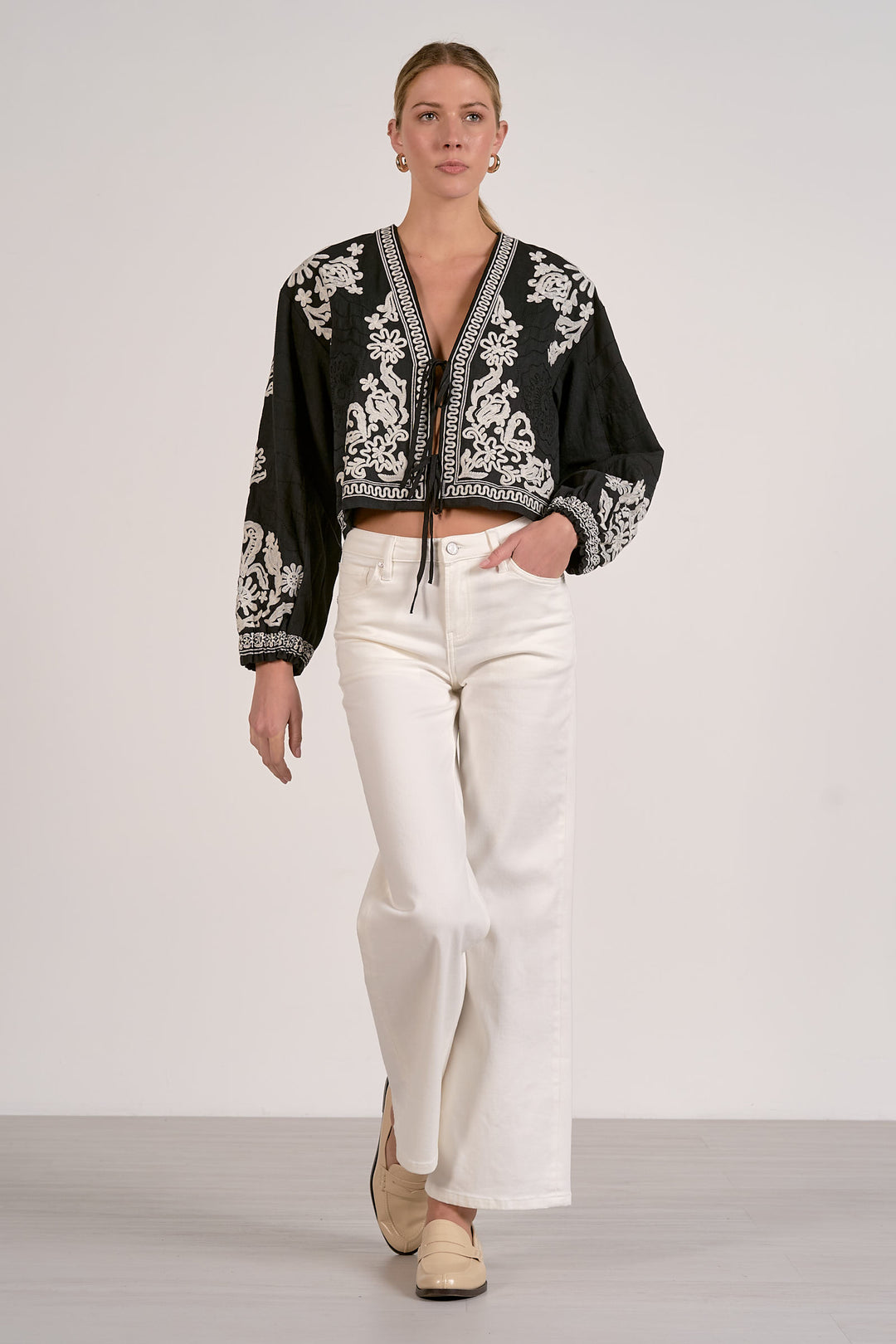 TIE FRONT BOHO JACKET