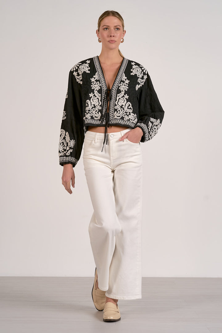 TIE FRONT BOHO JACKET